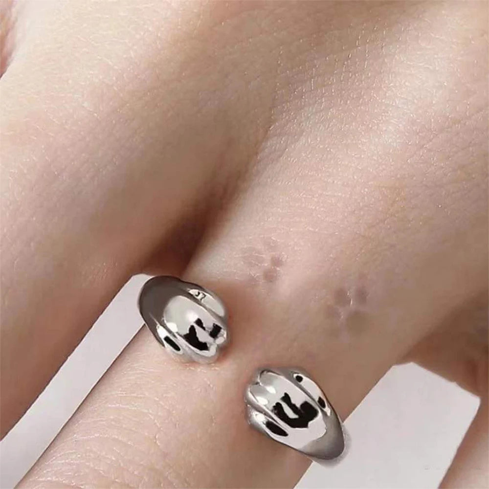 Cat and Puppy Paw Print Ring