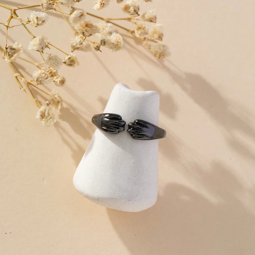 Cat and Puppy Paw Print Ring