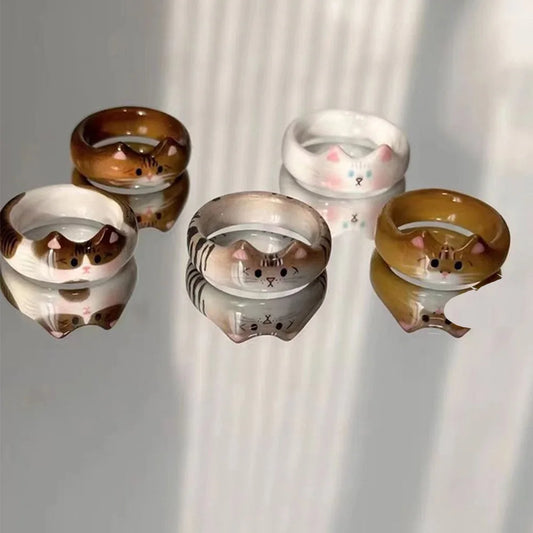 Clay Cat Rings