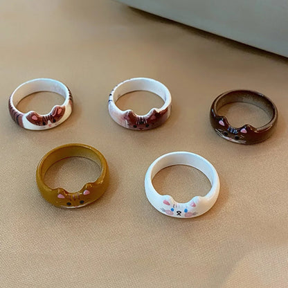 Clay Cat Rings